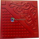Flower with Round dots Floor tile Rubber mould